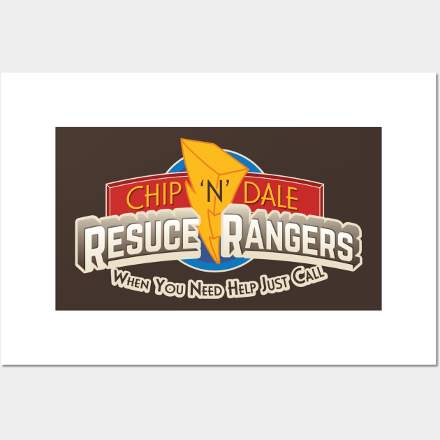 Power Rescue Rangers Wall Art by Nazonian